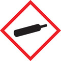 GHS Pictogram Label Roll: Gas Cylinder