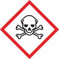 GHS Pictogram Label Roll: Skull & Crossbones