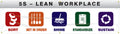 5S Banner: 5S Lean Workplace