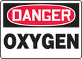 OSHA Danger Safety Sign: Oxygen
