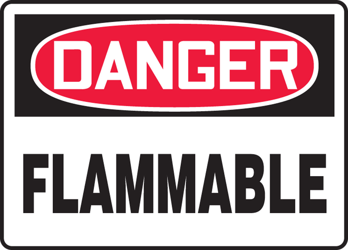 OSHA Danger Safety Sign: Flammable