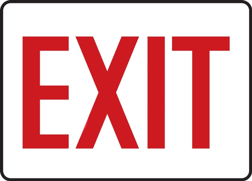 AccuformNMC Exit Safety Sign — OSHA/IFC Compliant