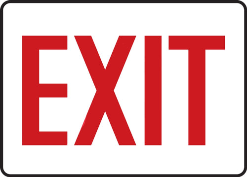 AccuformNMC Exit Safety Sign — OSHA/IFC Compliant