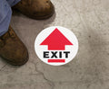 Slip-Gard Floor Sign: Exit (Arrow)