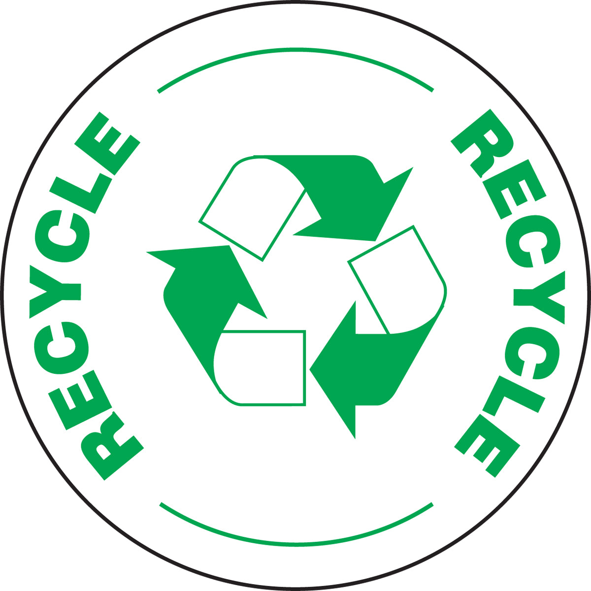 Slip-Gard Floor Sign: Recycle