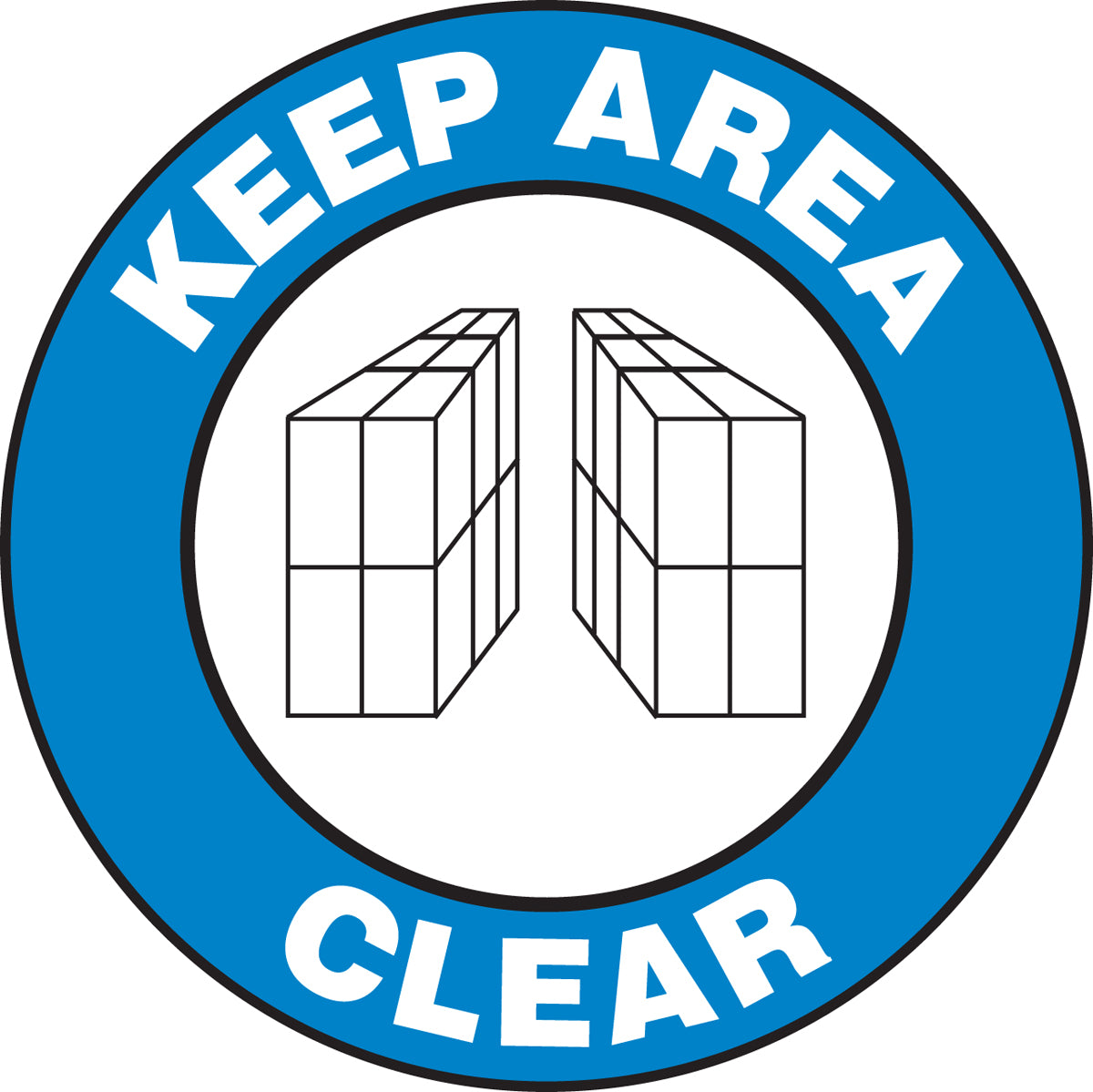 Slip-Gard Floor Sign: Keep Area Clear