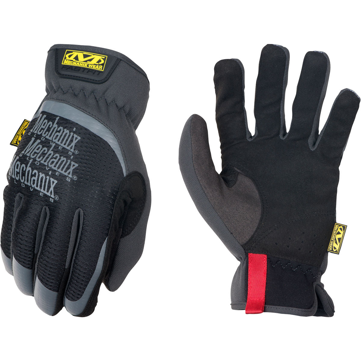 Mechanix Wear Synthetic Leather, TrekDry Coated Gloves, Black, Size 2XL