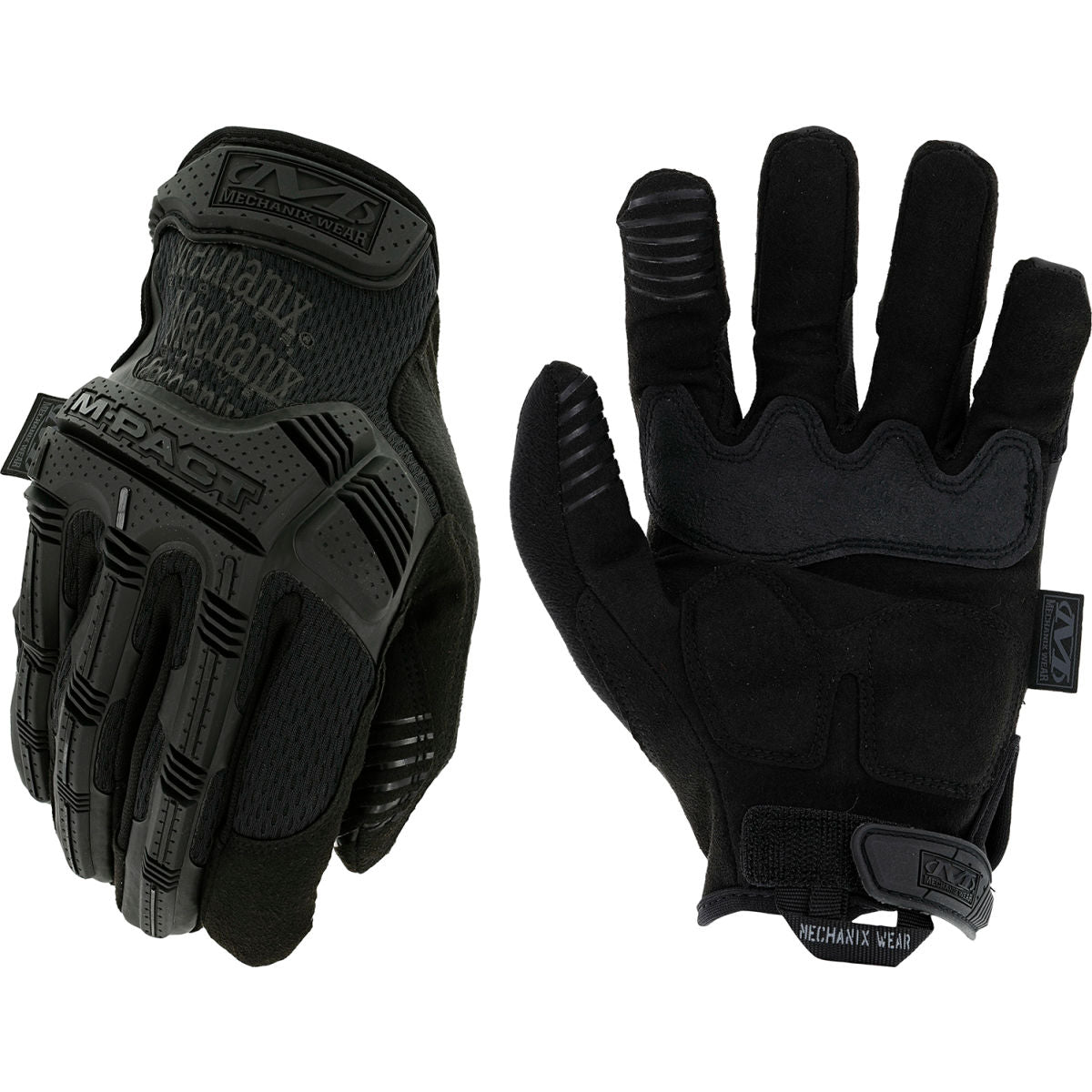 Mechanix Wear Synthetic Leather, TPR Coated Gloves, Black, Size L