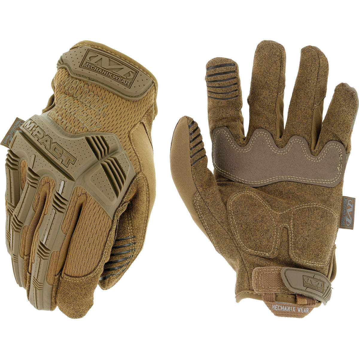 Mechanix Wear Synthetic Leather, TPR Coated Gloves, Brown, Size L