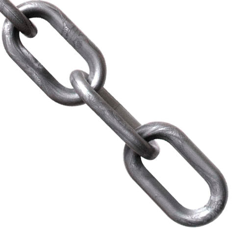 Mr. Chain Heavy Duty Plastic Barrier Chain, 2in x 500ft L, HDPE, Silver