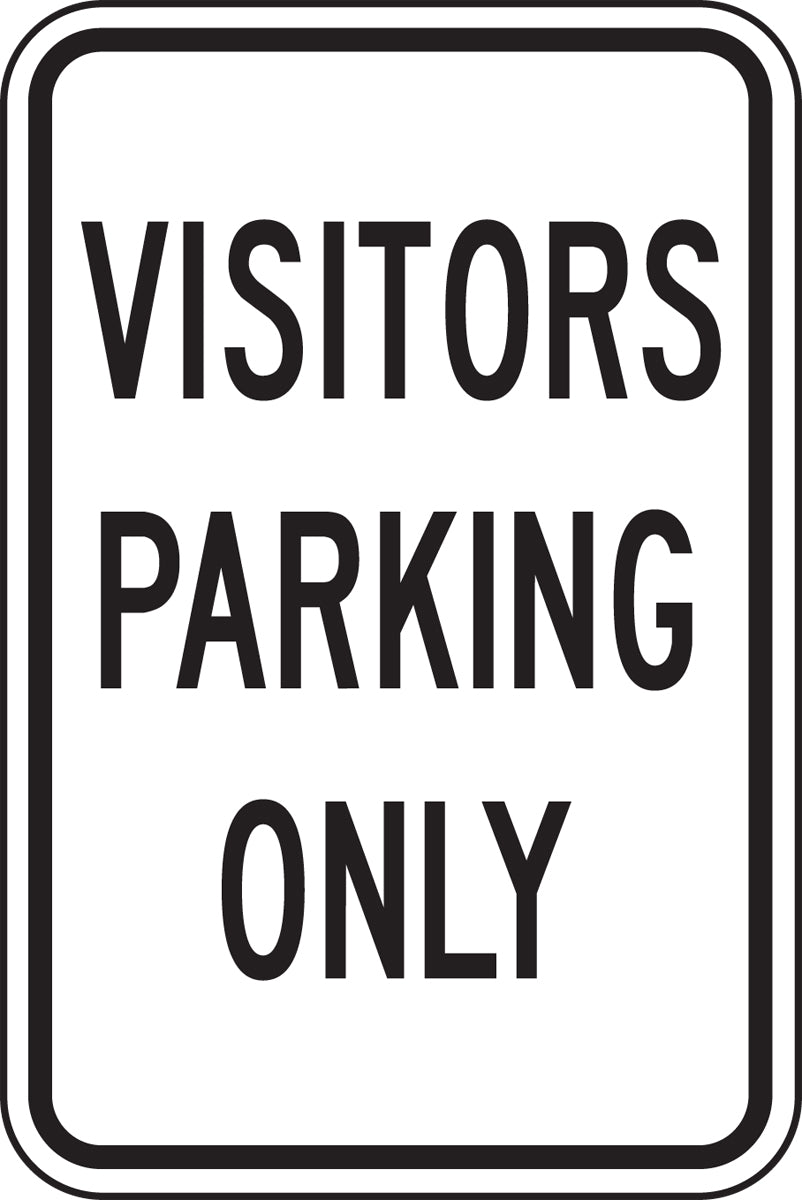 Parking Sign: Visitor Parking Only