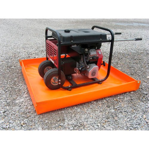 Husky Mini Basin, PVC, 4ftL x 4ftW x 4inH, Orange