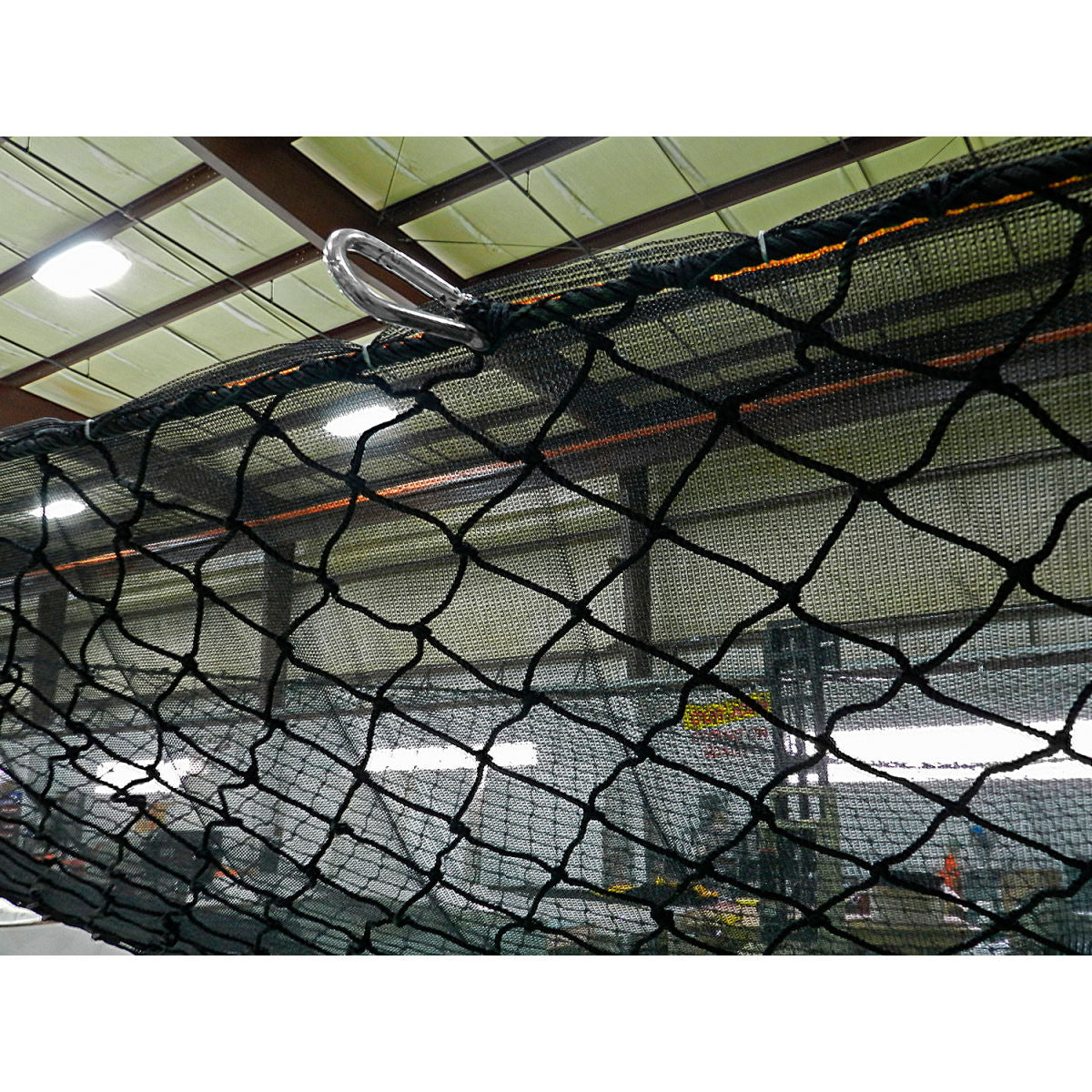 US Netting 10'x15' Fall Safety Net with Debris Liner, Black
