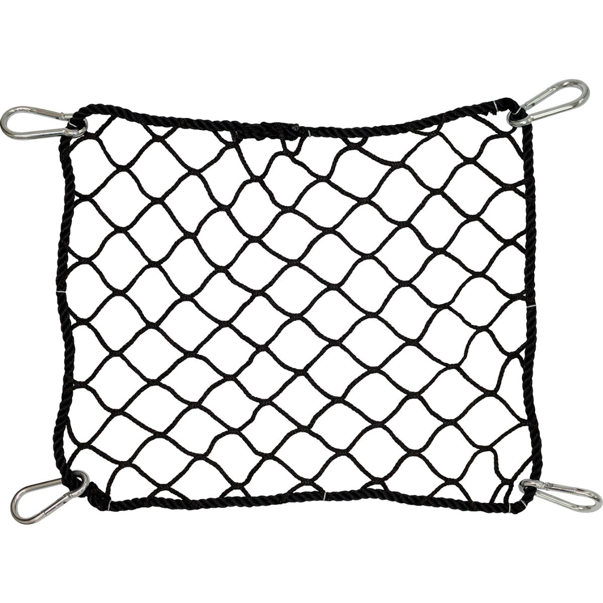 US Netting 5'x10' Personnel Fall Safety Net, Bordered, 5000LB Min-Test Synthetic Rope, Black