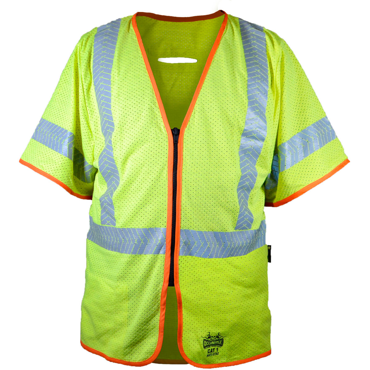 OccuNomix Class 3 Flame Resistant Anti-Static Vest, XL, Yellow