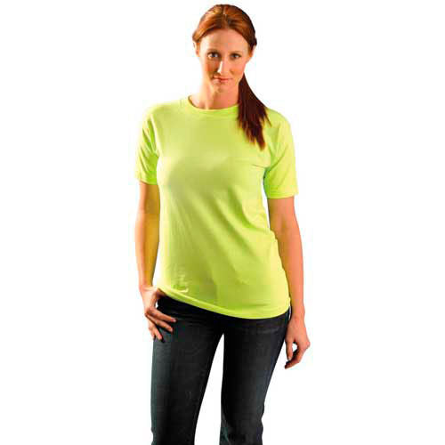 OccuNomix Classic Cotton Hi-Vis T-Shirt Lime, L, LUX-300-04L