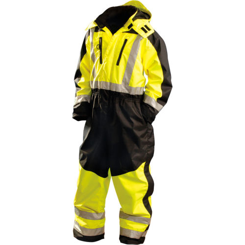 OccuNomix Speed Collection Premium Cold Weather Coverall, Hi-Vis Yellow