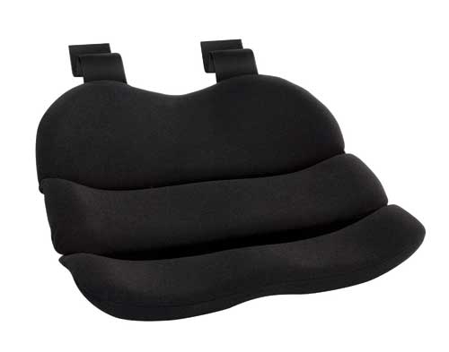 Obus Contoured Seat Cushion, Black