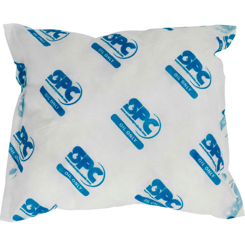 Brady SPC Oil Only Absorbent Pillow, 18inW x 18inL, Case of 16
