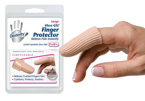 Visco-GEL Fabric-Covered Finger Protector, Large