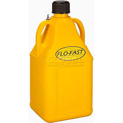 FLO-FAST 7.5 Gallon Polyethylene Diesel Can, Yellow, 75004