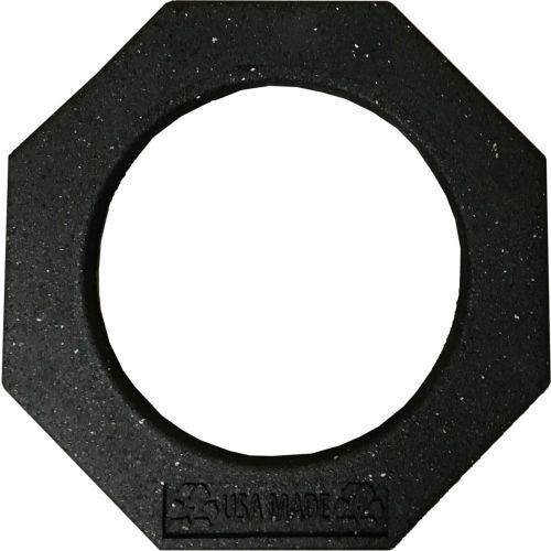 Plasticade Recycled Rubber Cone Weight, 7 lb, Black