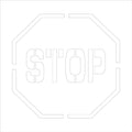 Floor Marking Stencil: Stop