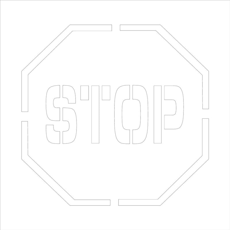 Floor Marking Stencil: Stop