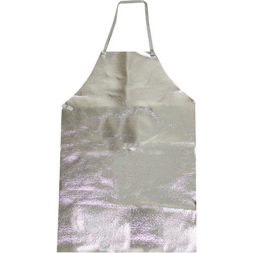 CARBON ARMOUR Aluminized Bib Apron, 24in x 36in, Slide Snaps
