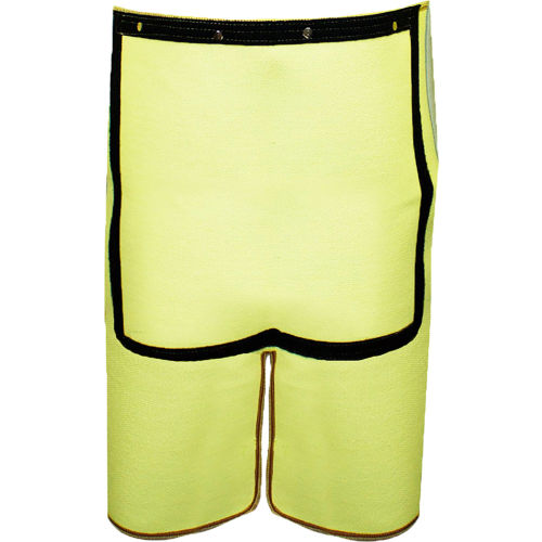 CutGuard Split Leg Cut Resistant Apron, 24in x 26in, Yellow