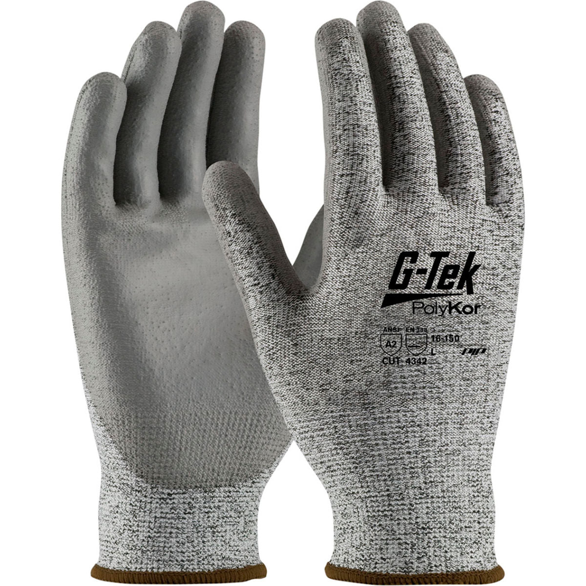 PIP Polyurethane Coated Gloves, White, Size XL, Pack of 12