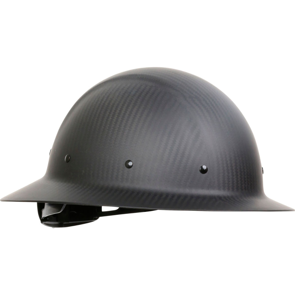 Wolfjaw Full Brim Smooth Dome Hard Hat, Class C, Black