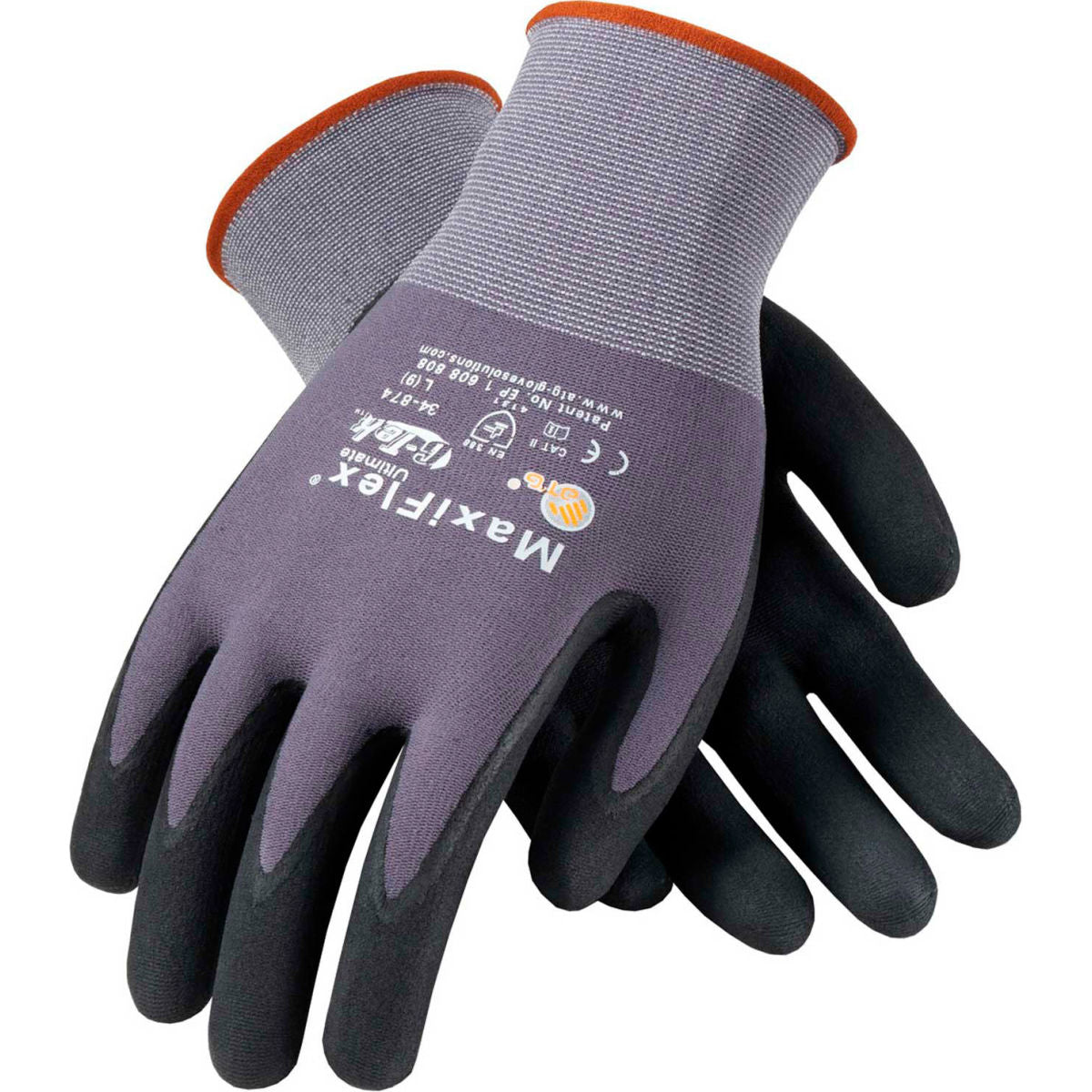 PIP Nylon, Lycra, Nitrile Coated Gloves, Black, Size 2XS, Pack of 12