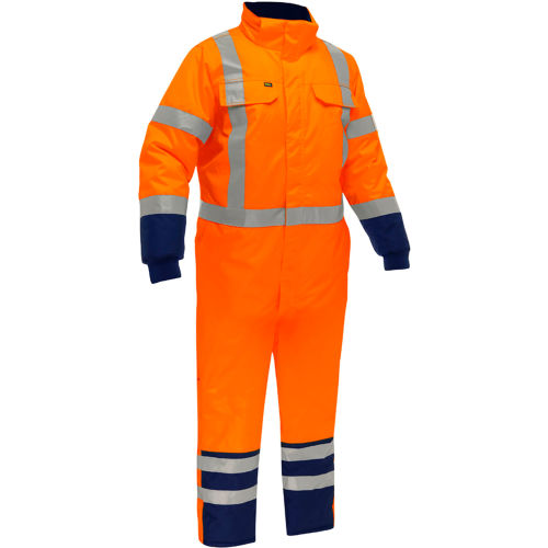 Bisley Insulated Freezer Coverall, Hi-Vis Orange