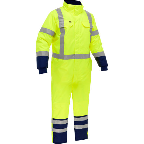 Bisley Insulated Freezer Coverall, Hi-Vis Yellow