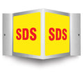 Brushed Aluminum 3D Projection Sign: SDS (PSM316)