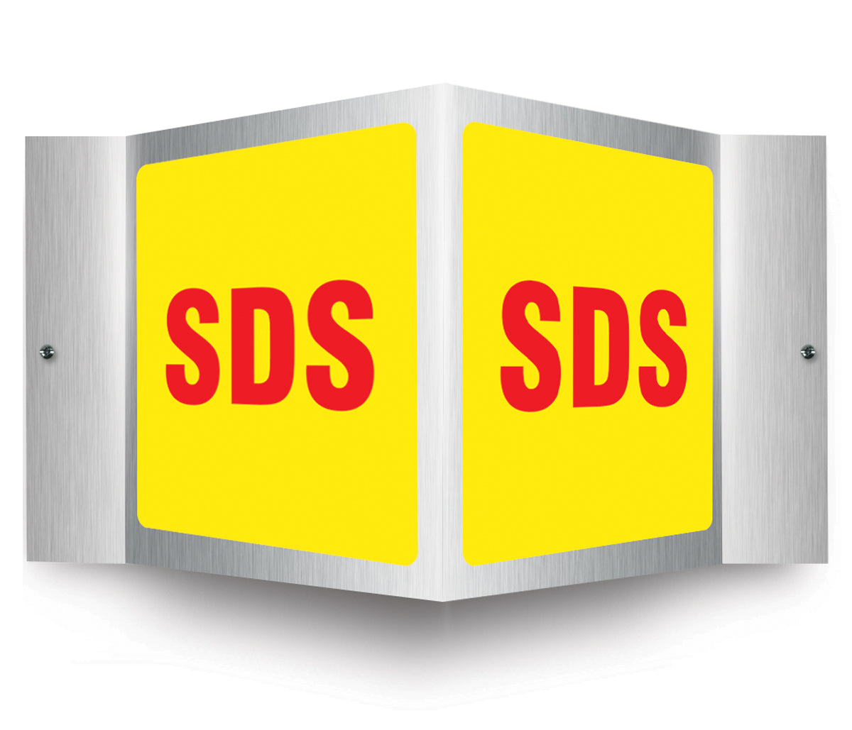 Brushed Aluminum 3D Projection Sign: SDS (PSM316)