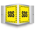 Brushed Aluminum 3D Projection Sign: SDS (PSM317)