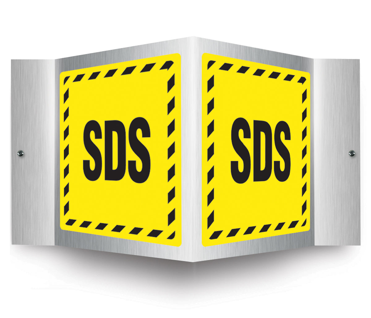 Brushed Aluminum 3D Projection Sign: SDS (PSM317)