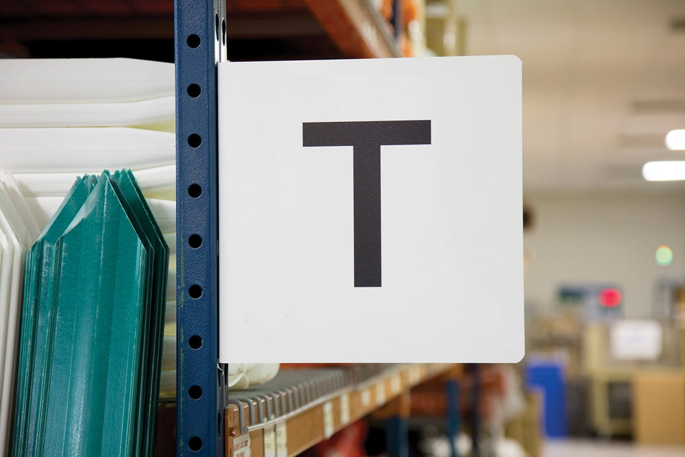 AccuformNMC Warehouse Aisle & Rack ID Marking Sign