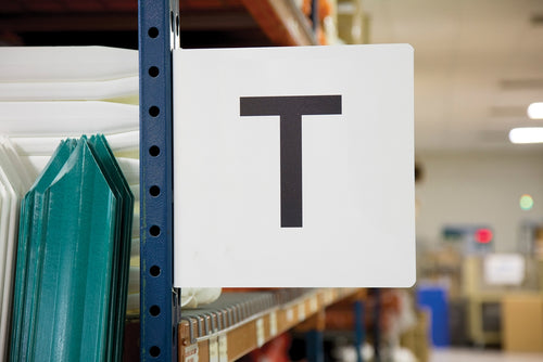AccuformNMC Warehouse Aisle & Rack ID Marking Sign