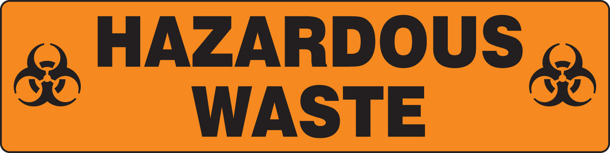 Slip-Gard Floor Sign: Hazardous Waste