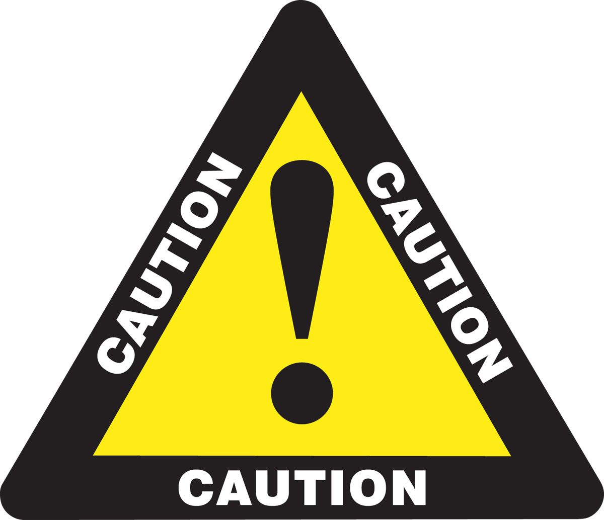 Slip-Gard Triangle Floor Sign: Caution