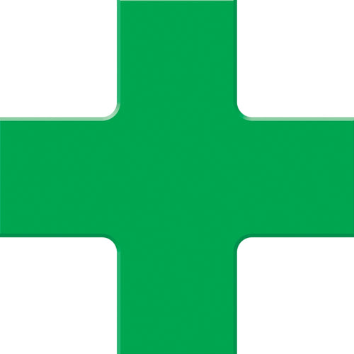 AccuformNMC Tough-Mark Heavy-Duty Floor Marking Shapes