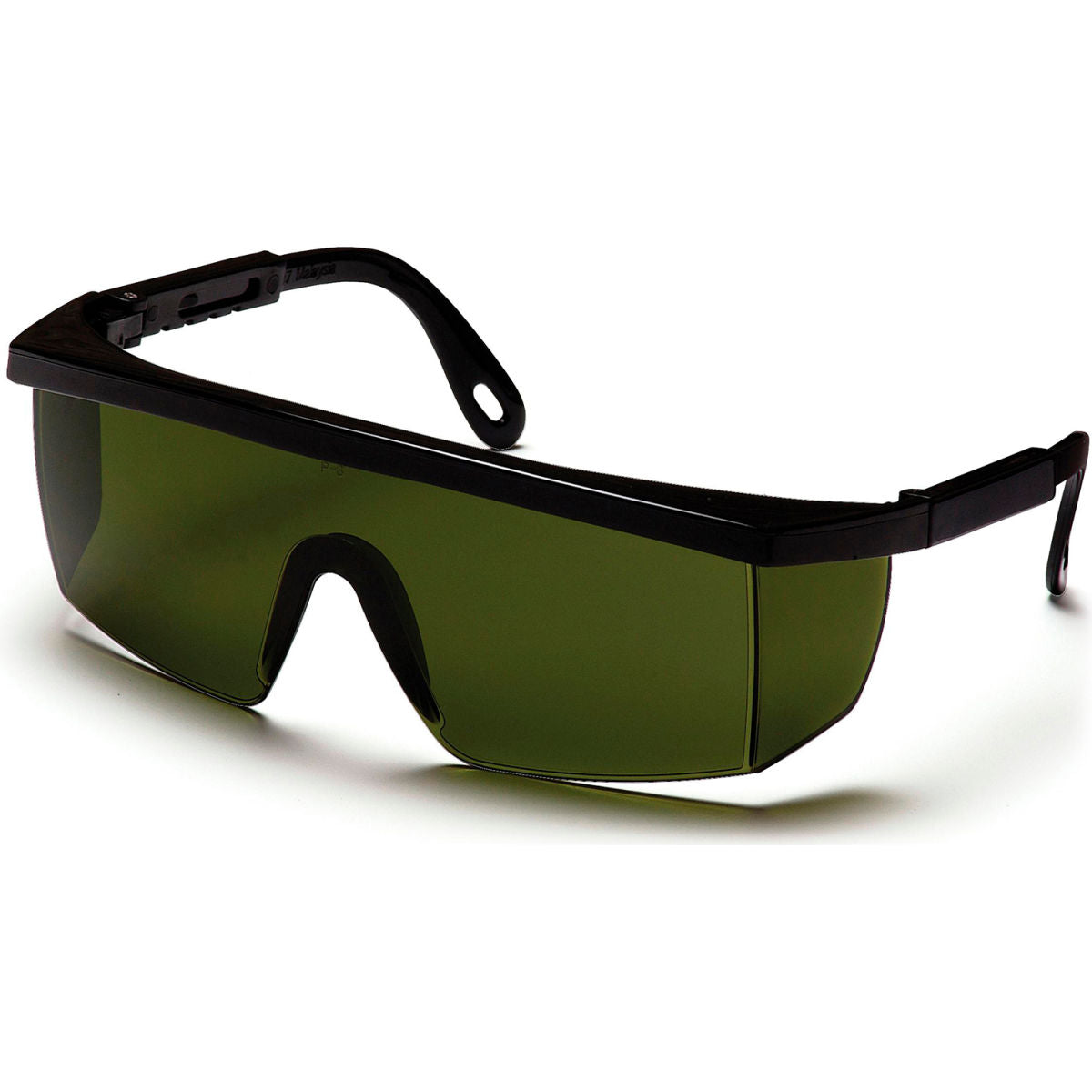 Pyramex Integra Safety Glasses, Anti-Fog, Shade 3.0 IR, Green Lens/Black Frame, Pack of 12
