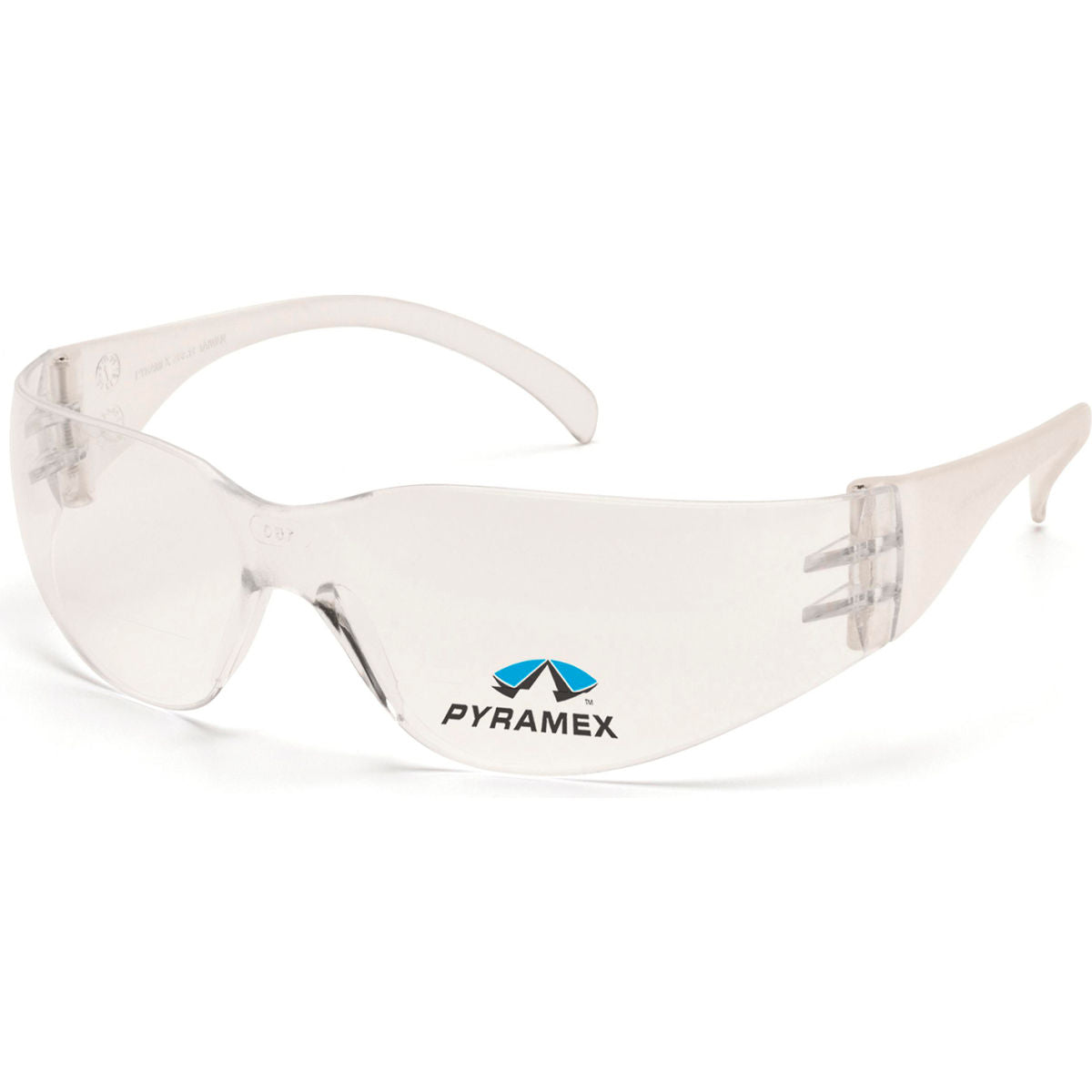Pyramex Intruder Safety Glasses, Clear 1.5 Lens, Clear Frame, Pack of 6