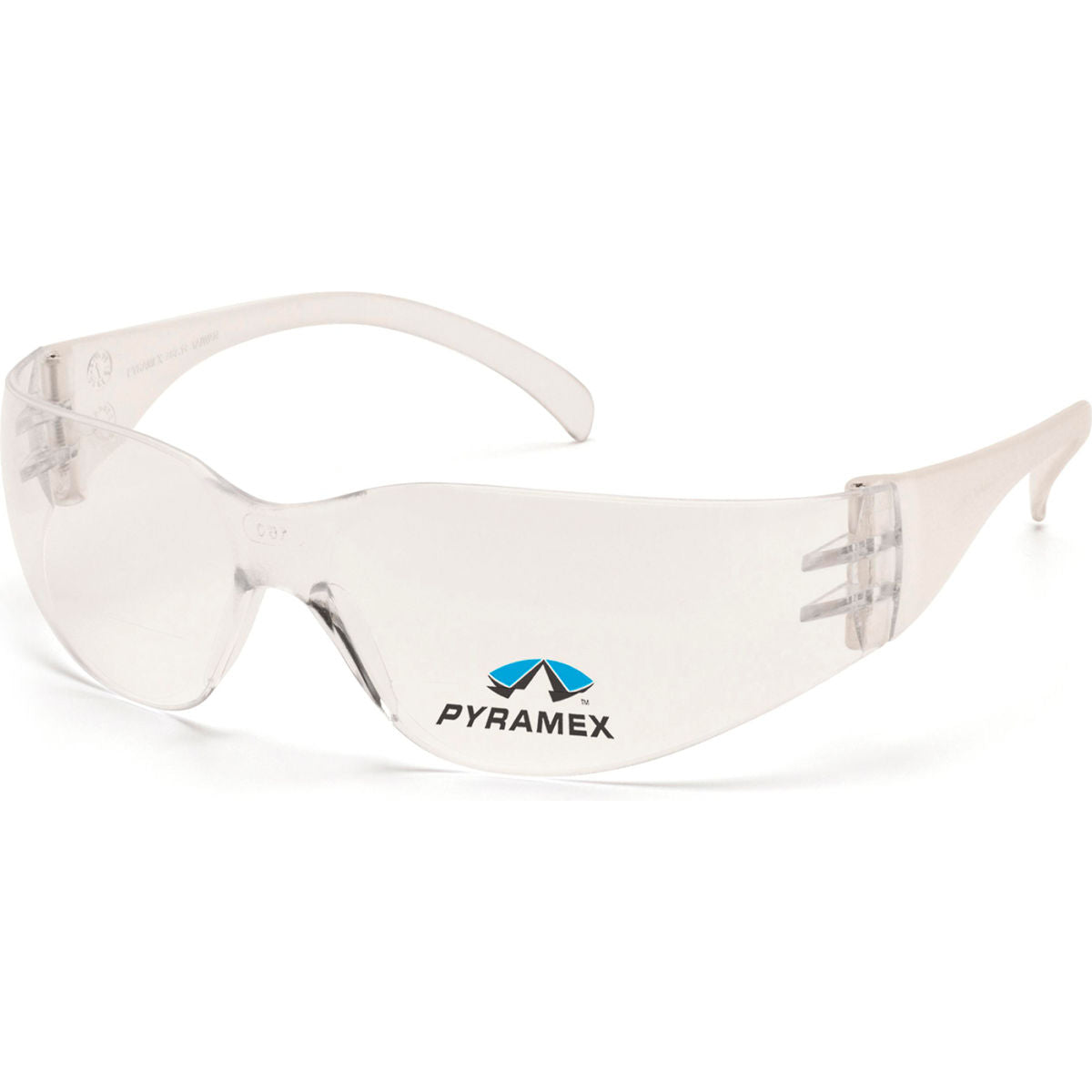 Pyramex Intruder Safety Glasses, Clear 2.0 Lens, Clear Frame, Pack of 6