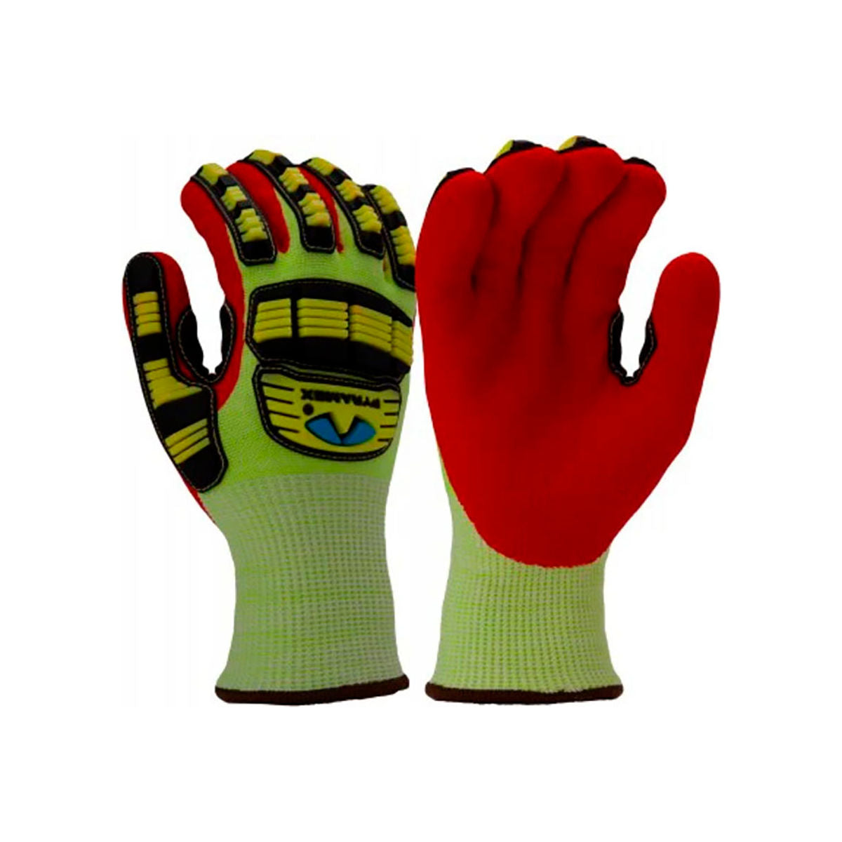 Pyramex HPPE, Acrylic, Nitrile Cut Resistant Gloves, ANSI A5, Outer 13 Inner 10 Gauge, Multi-colored, Size L