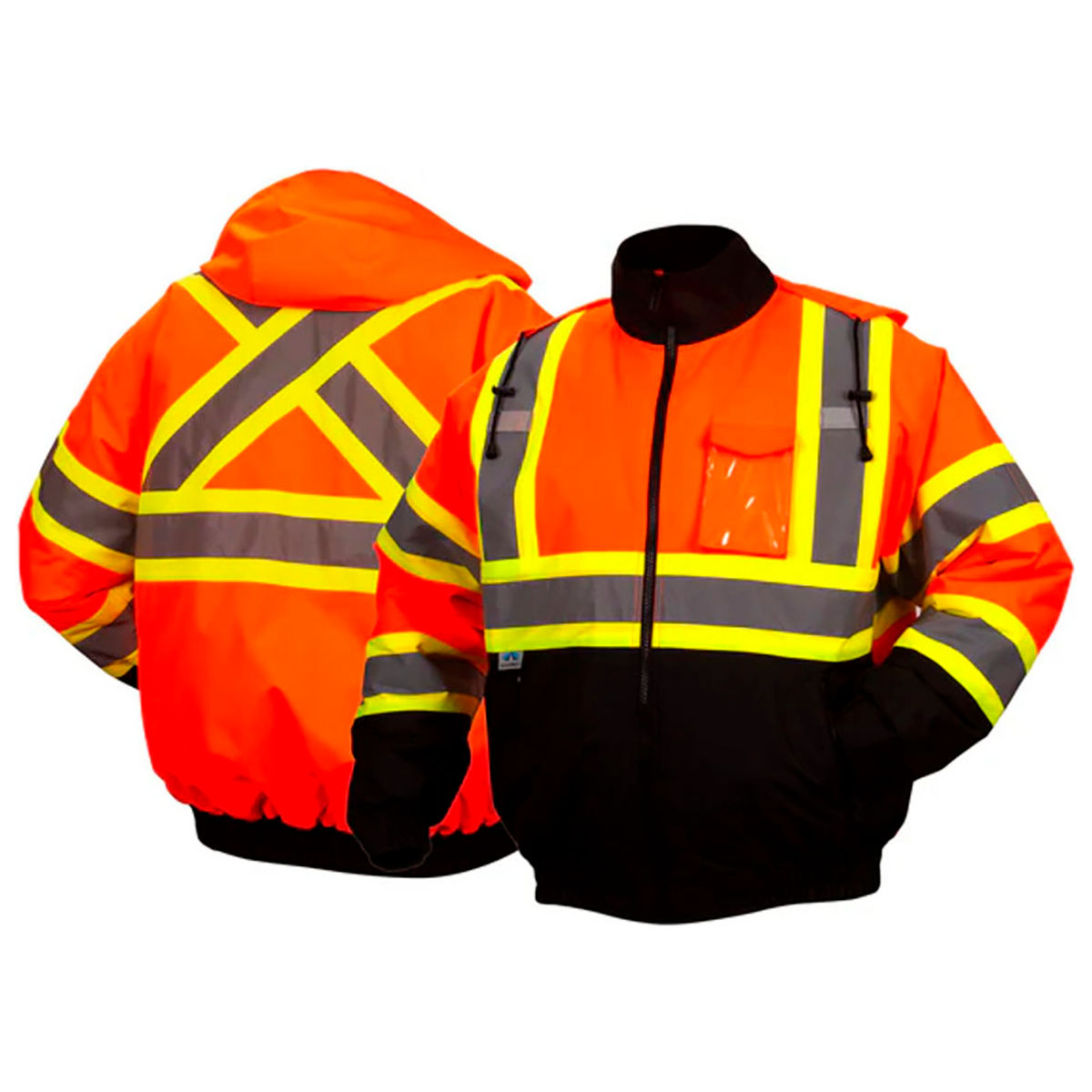 Pyramex RCJ32 Hi-Vis Waterproof Winter Jacket, Type R, ANSI Class 3, L, Orange