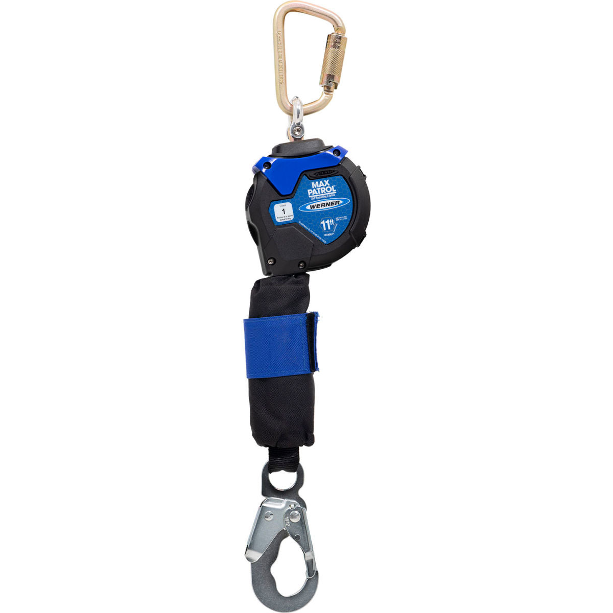 Werner Max Patrol 11' Web Thermoplastic Housing Self Retracting Lifeline with Snap Hook